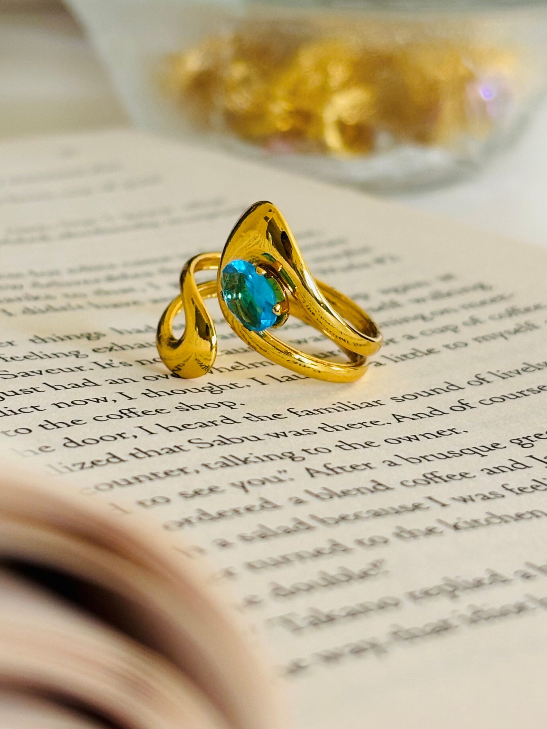 EROS - Azure Twist Ring