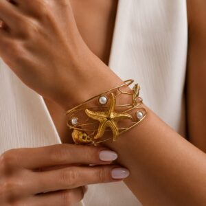 EROS – Ocean Pearl Star Cuff