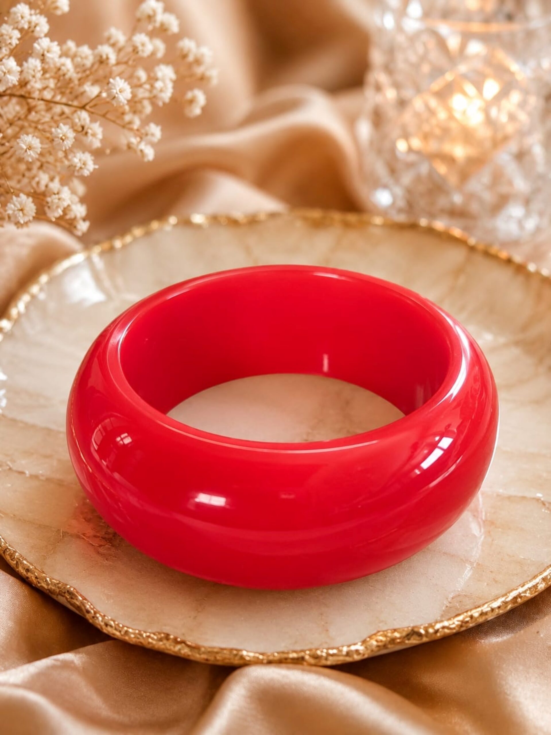 EROS - Scarlet Bloom Statement Bangle