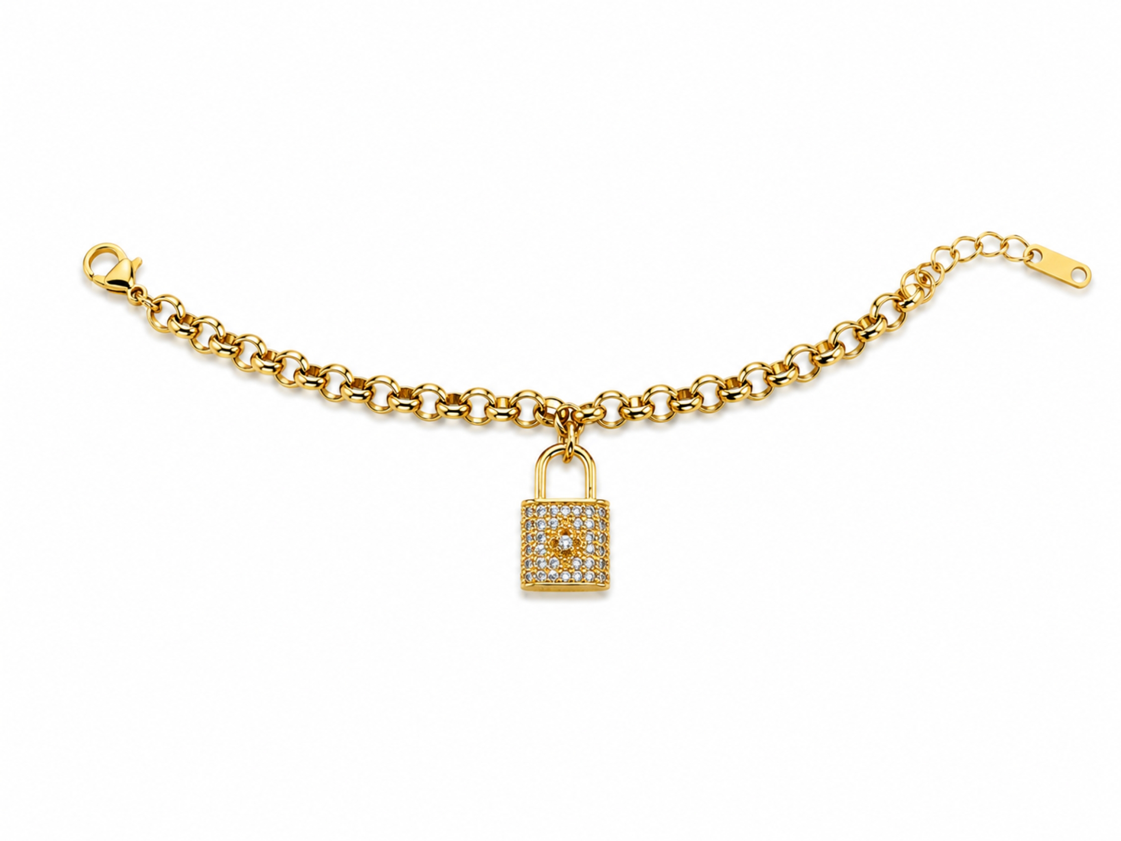 EROS - Luxe Lock Charm Bracelet