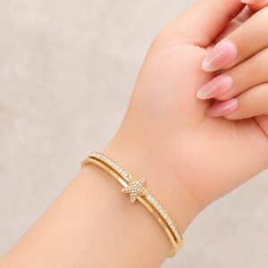 EROS – Golden Hearts Mother-of-Pearl Bracelet