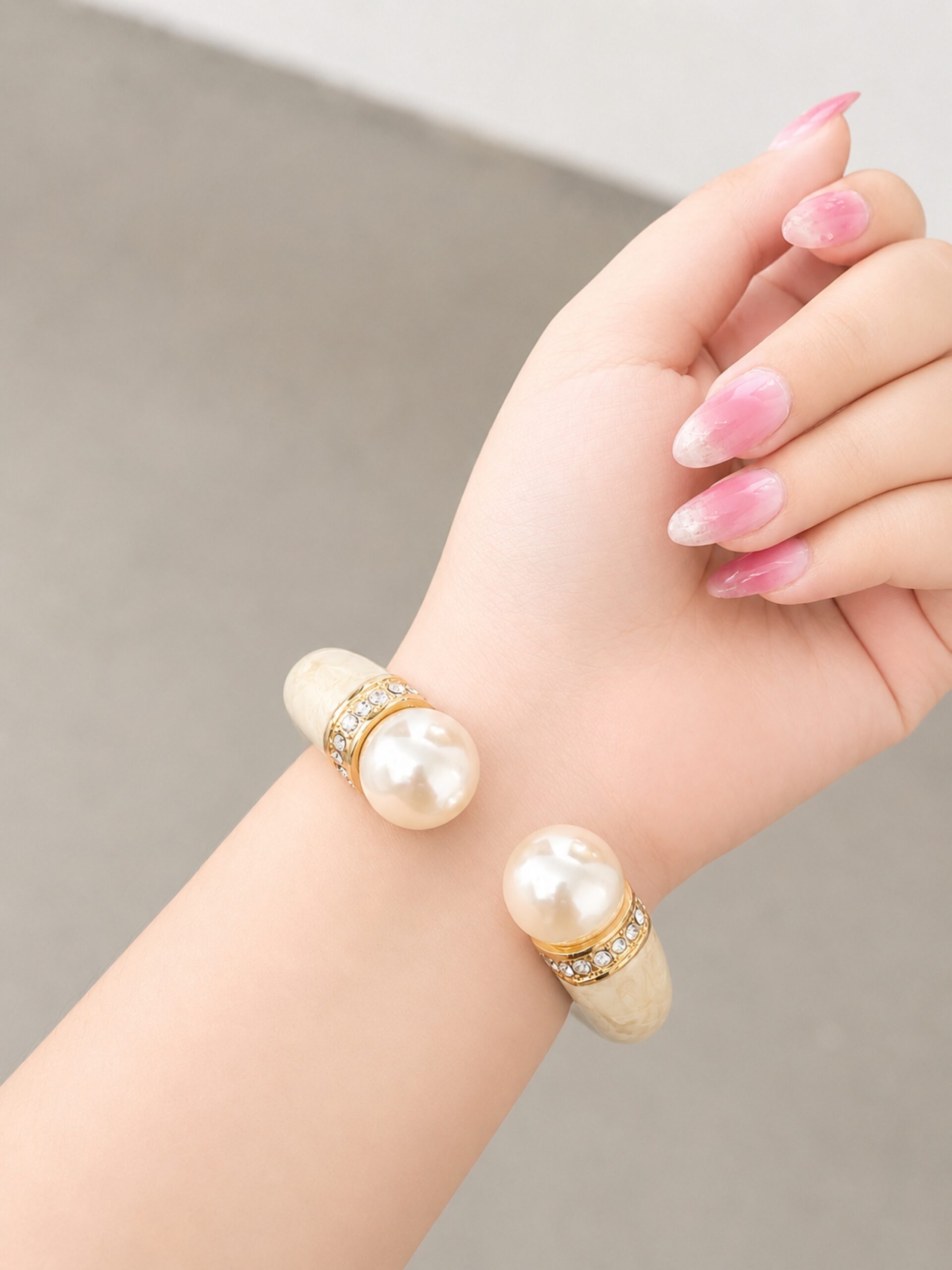 EROS - Noir Pearl Luxe Cuff Bracelet