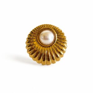 EROS – Pearl Sunburst Adjustable Ring