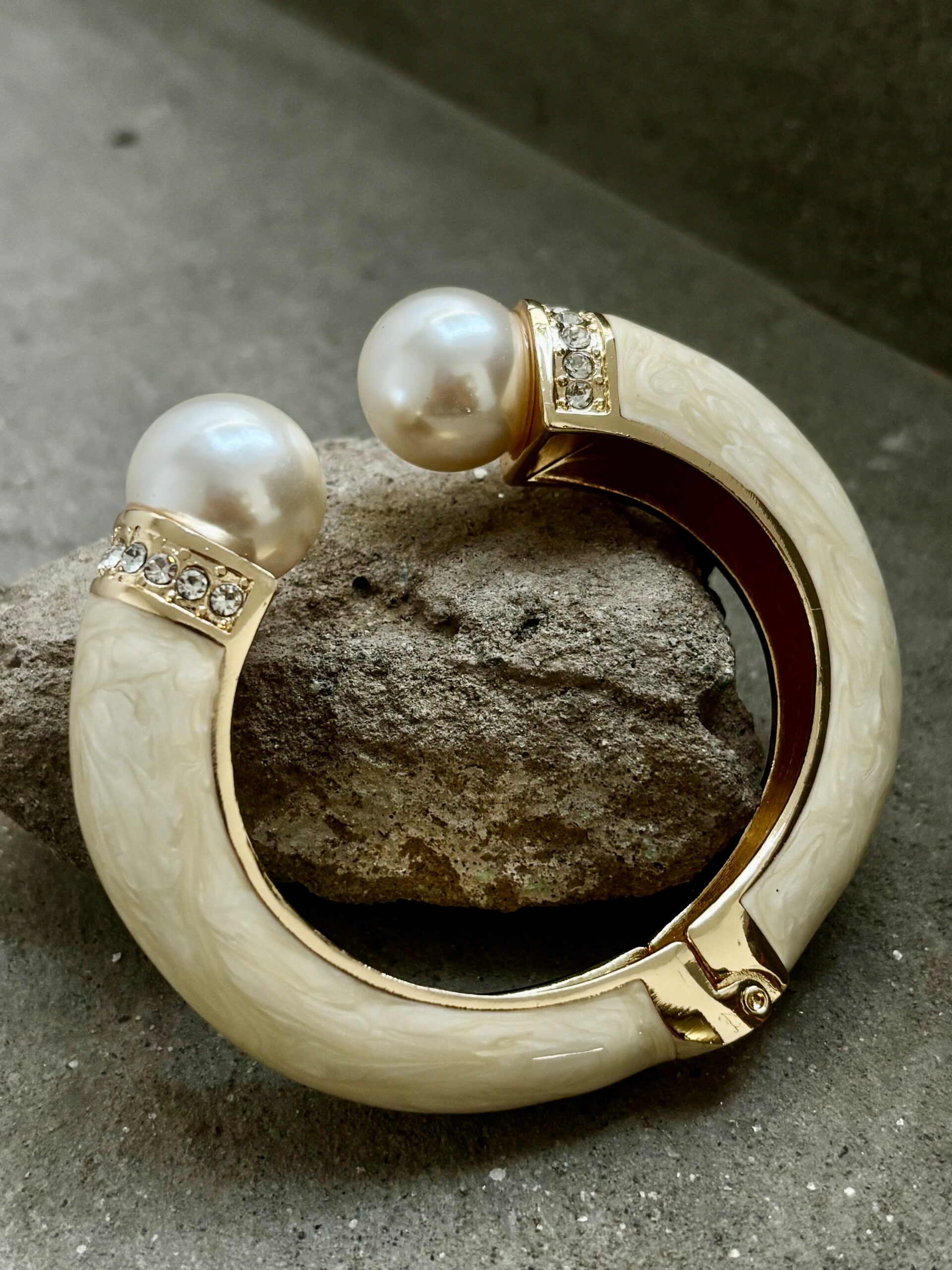 EROS - Noir Pearl Luxe Cuff Bracelet