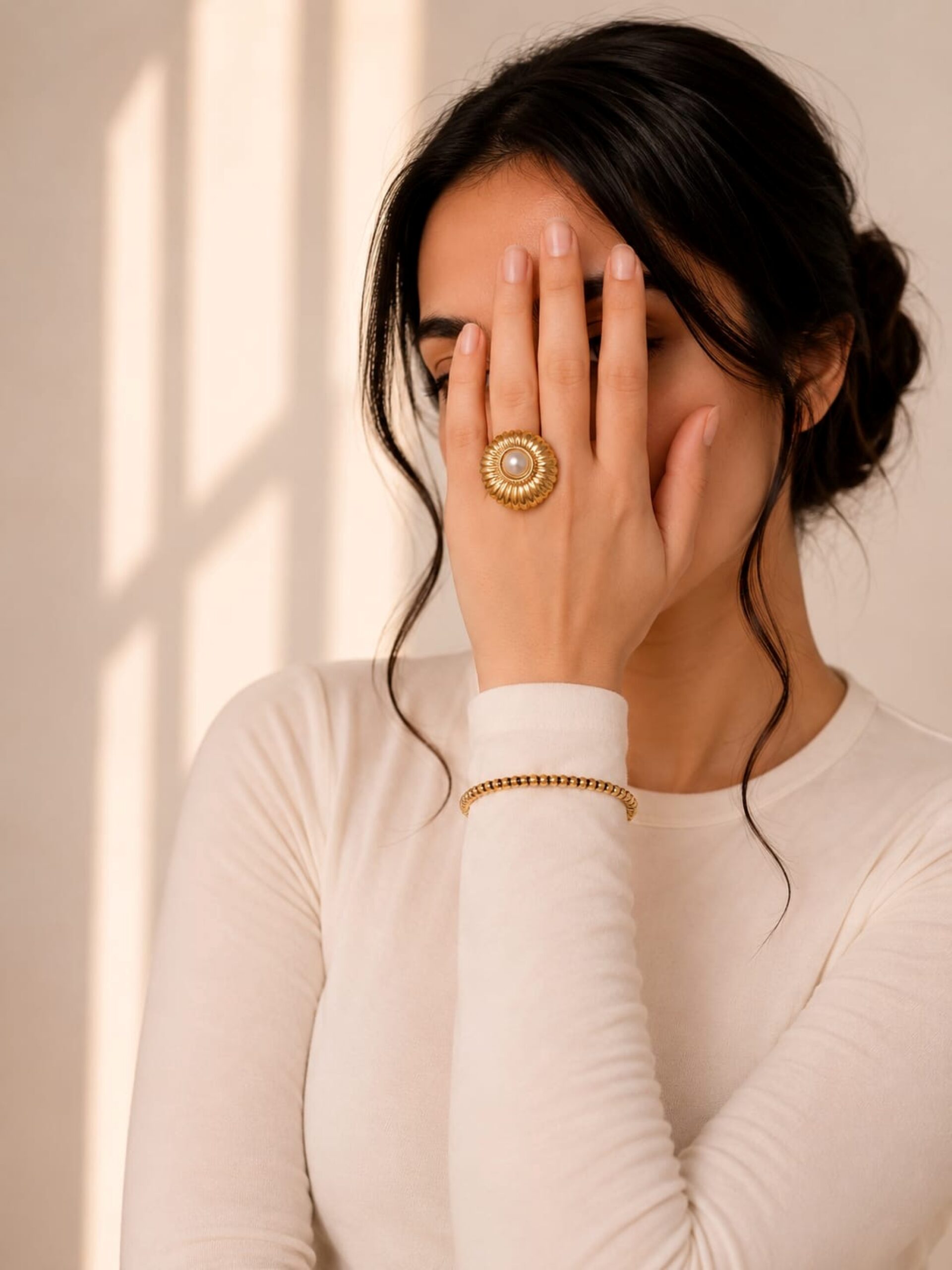 EROS - Pearl Bloom Statement Ring