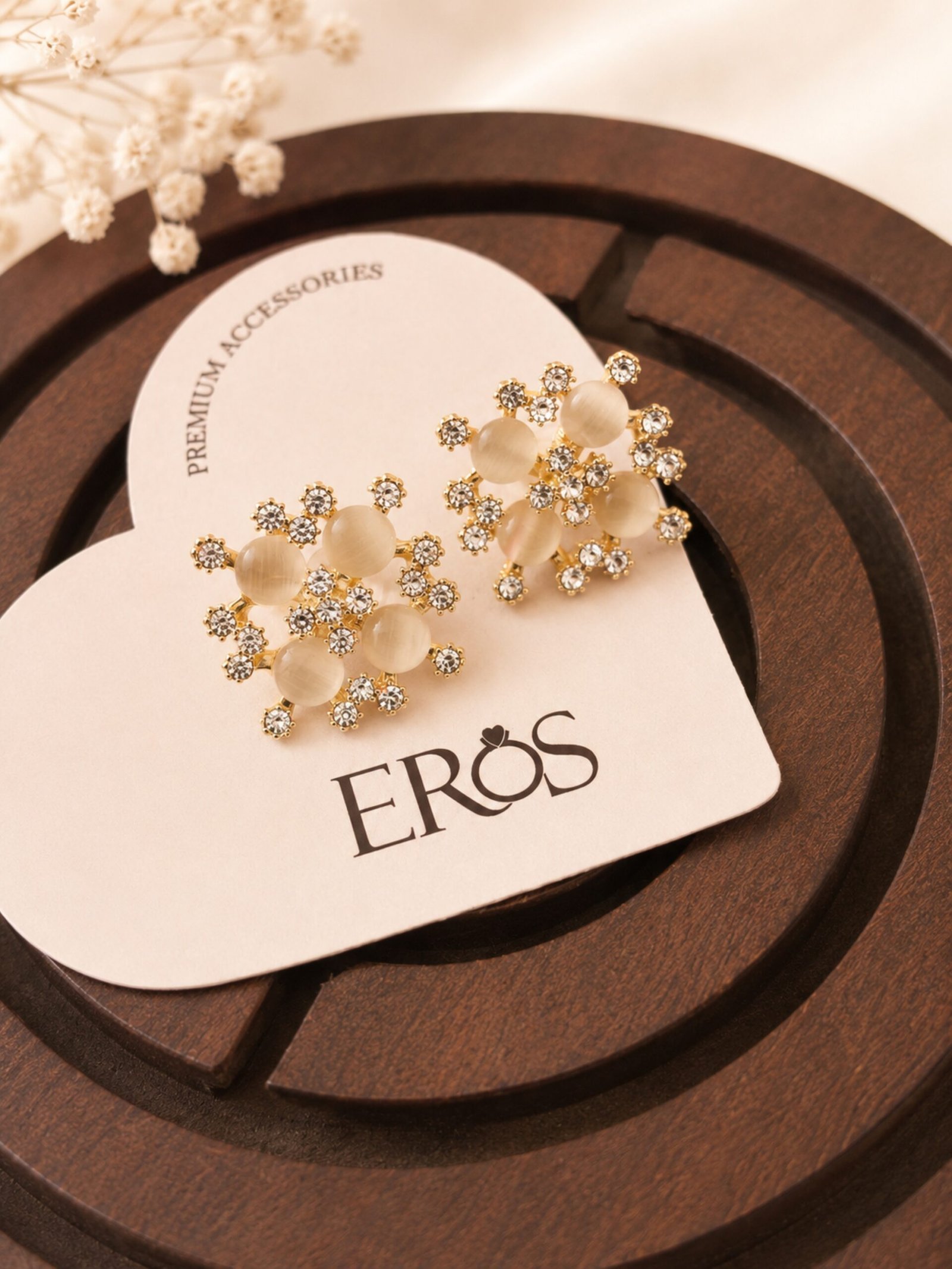 EROS - Oxidised Pearl Jhumka Drop Earrings