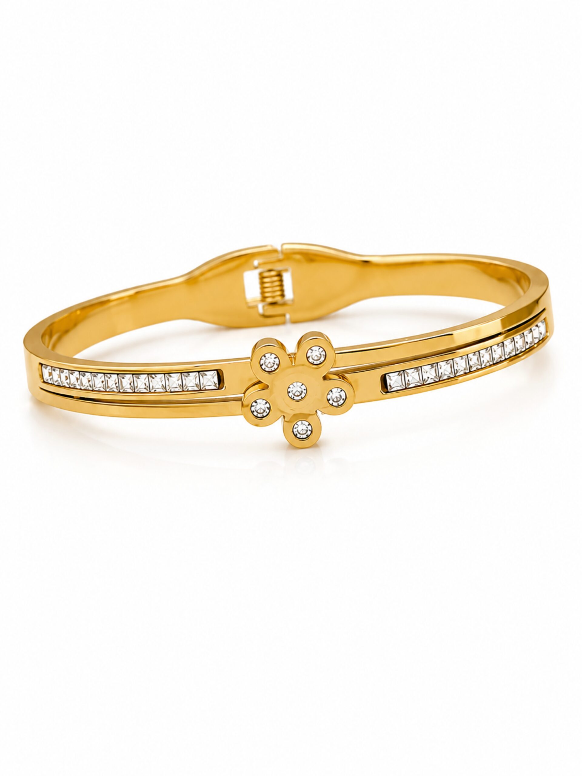 EROS - Golden Blossom Crystal Bangle