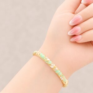 EROS – Mint Blossom Crystal Bangle