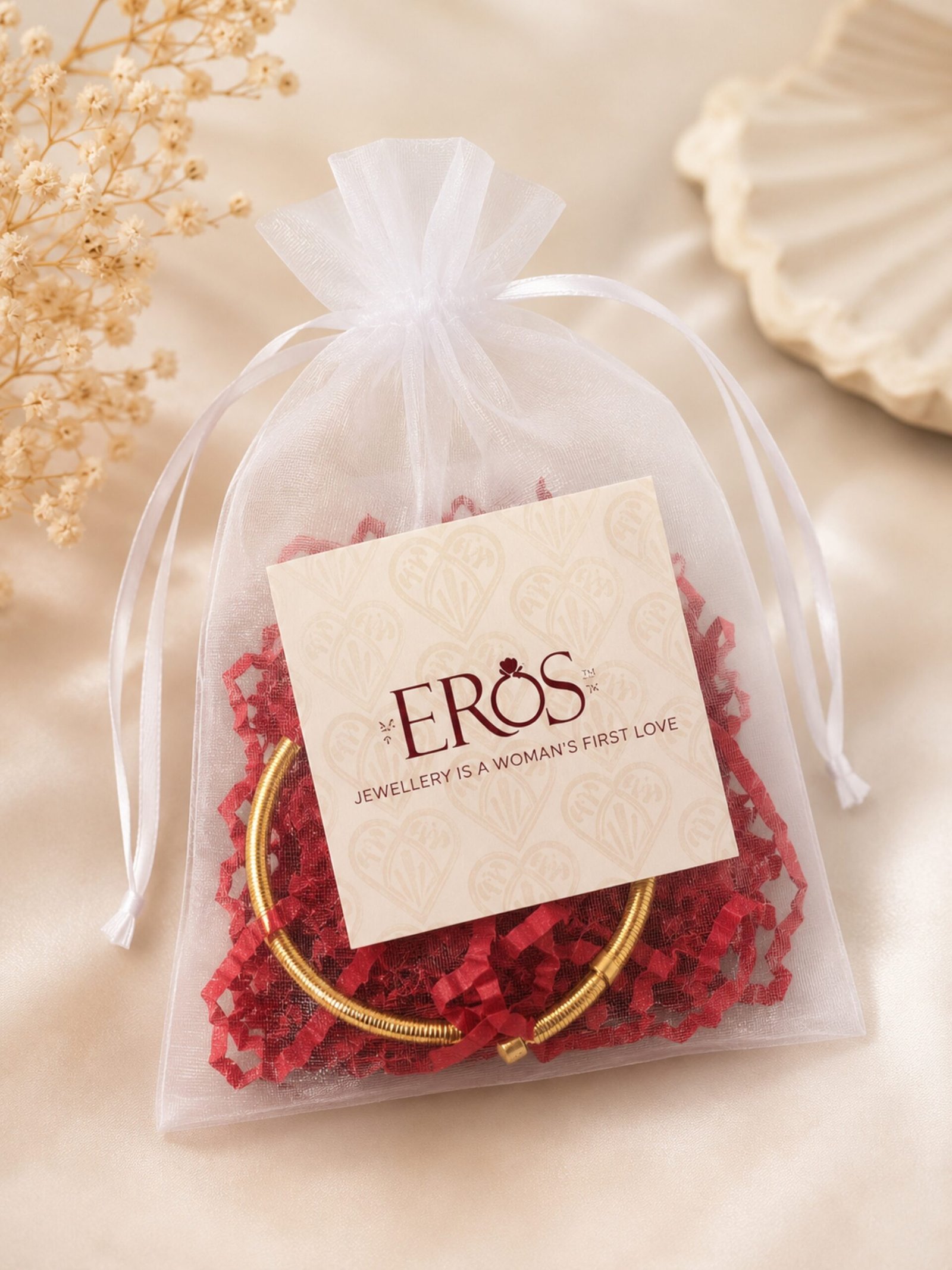 EROS - Golden & Silver Shell Drop Earrings