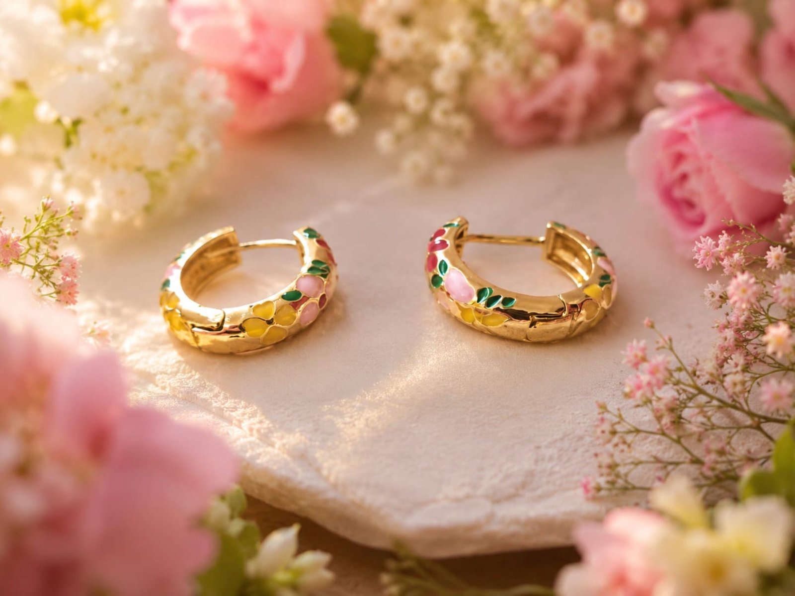EROS - Blooming Garden Hoop Earrings
