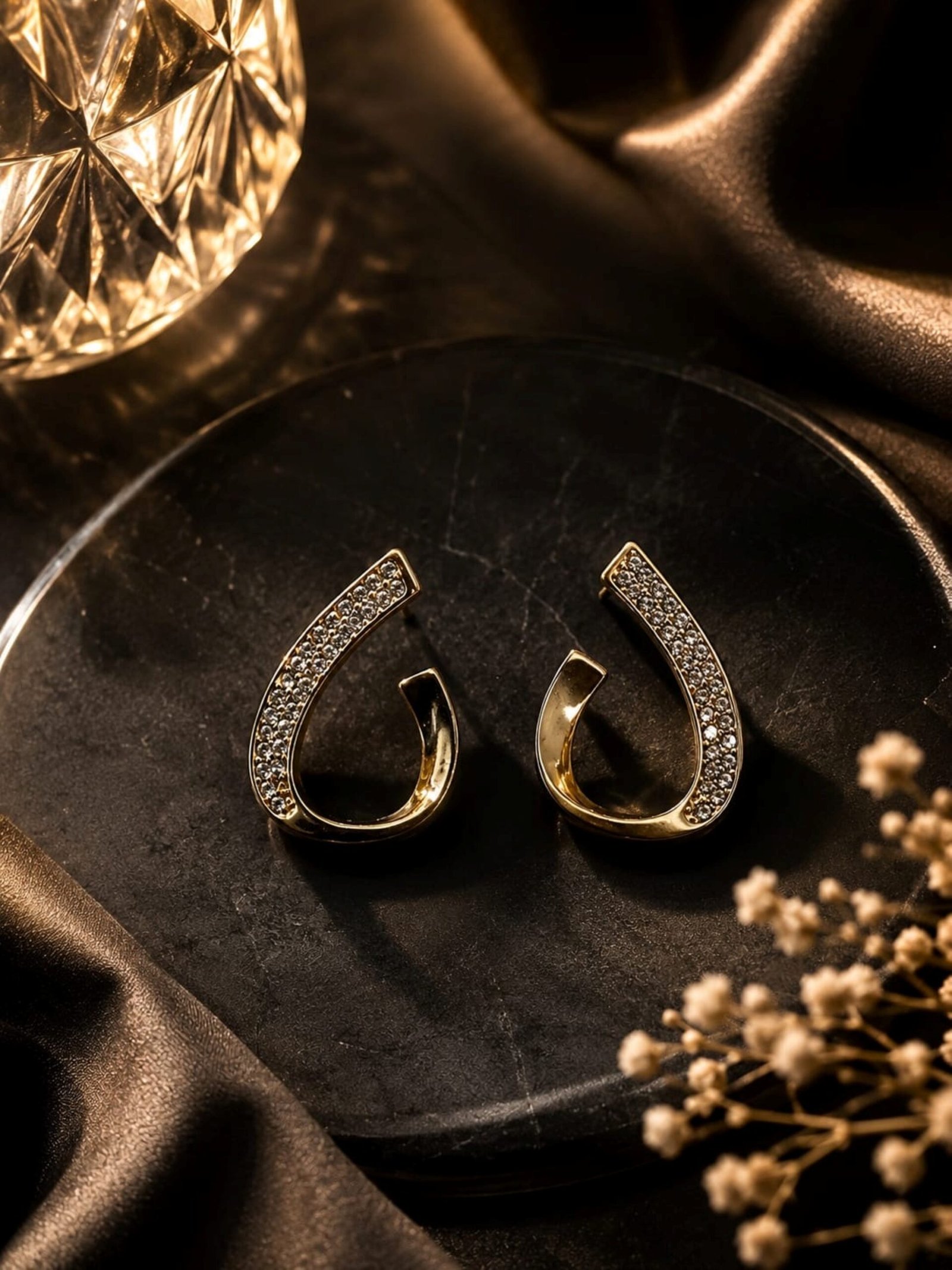 EROS - Golden Grace Spark Studs Earrings