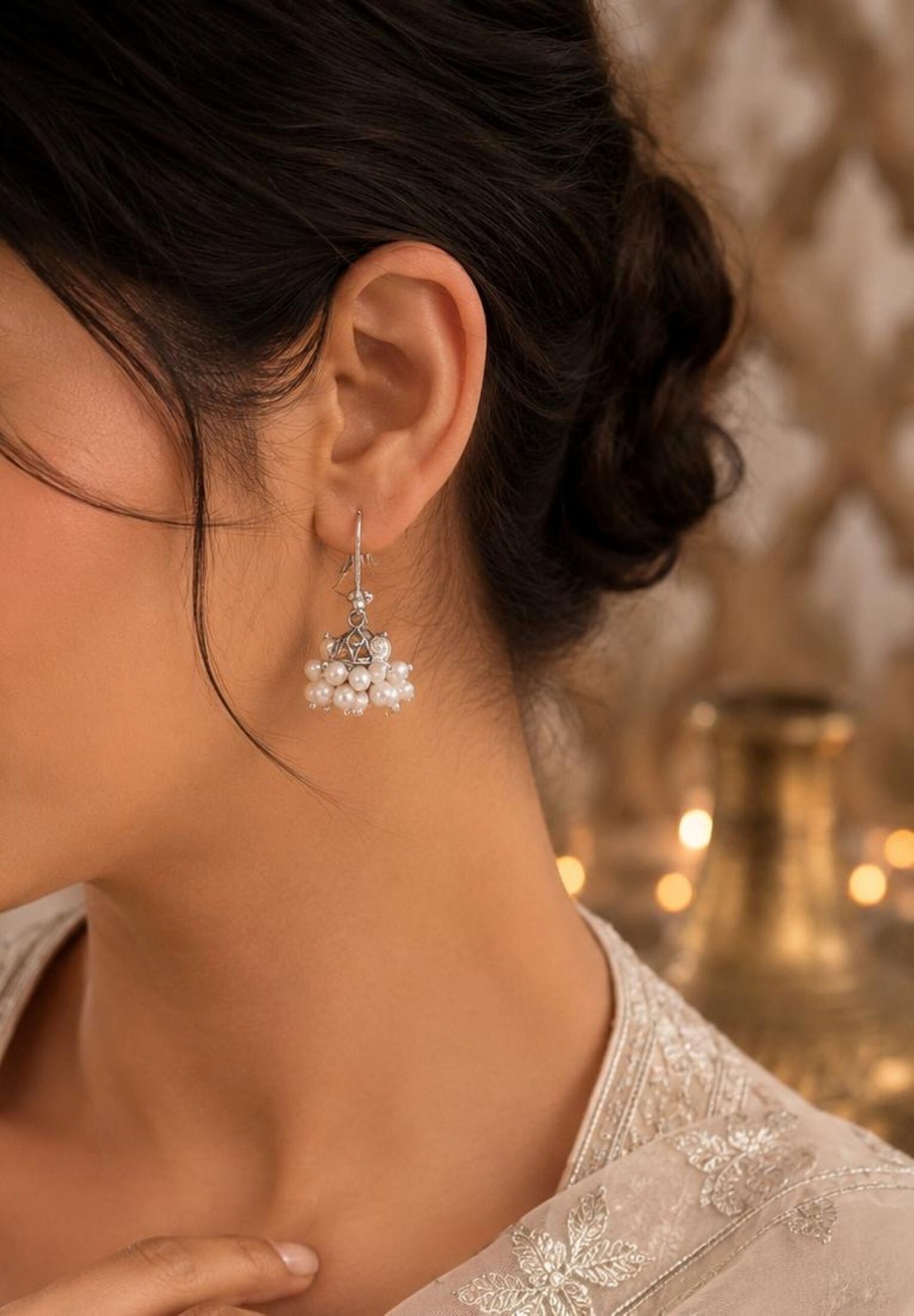 EROS - Noor Pearl Jhumki Earrings