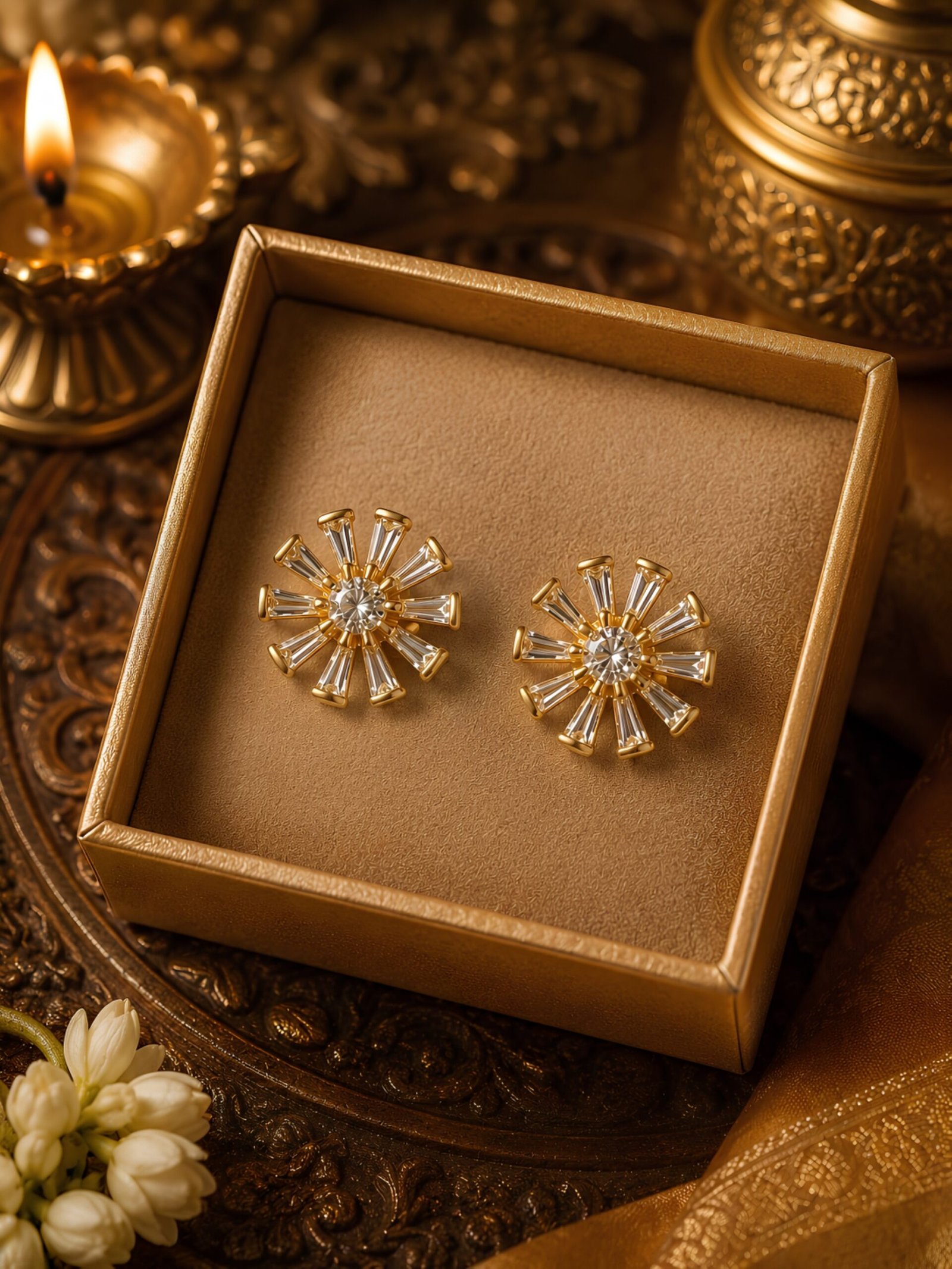 EROS - Sunburst Crystal Studs