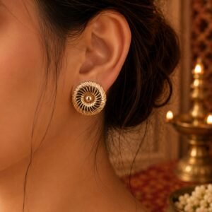 EROS – Golden Aura Studs Earrings