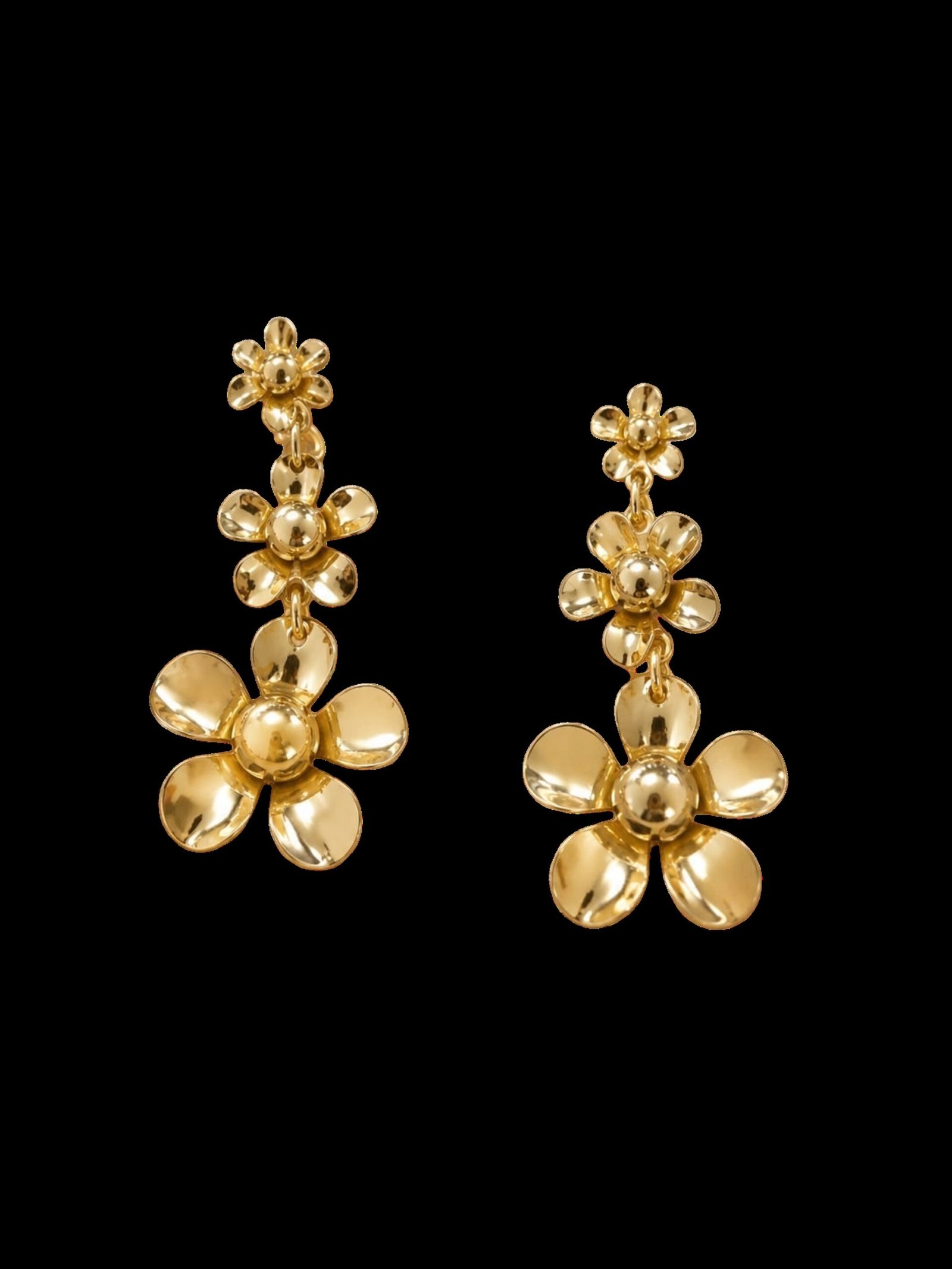 EROS - Golden Blossom Cascade Earrings